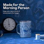 Corkcicle Classic Coffee Mug - Triple Insulated Stainless Steel for Travel - Shatter-Proof Lid - Keeps Drink Hot Over 3 Hours - Holiday Mug Gift - 16 oz - Princess Cinderella