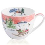 Christmas Sled Dog Mug - 20 oz Bone China