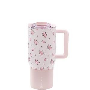 Wildrose Ceramic-Lined Insulated Travel Coffee Mug