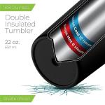 SIPX™ 22 oz Insulated Travel Mug - Black