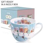 Christmas Skating Mug - 20 oz Winter Coffee Cup