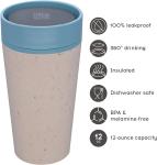Reusable Coffee Cup 12oz - Made from Coffee Cups