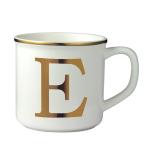 Personalized Monogram Coffee Mug with Golden Initial