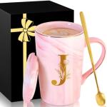 Personalized Ceramic Coffee Mug with Lid