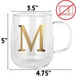 Double Walled Insulated Coffee Mugs, 14 oz