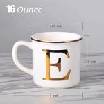 Personalized Monogram Coffee Mug with Golden Initial
