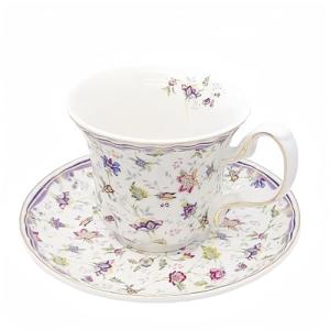 Vintage Floral Tea Cup and Saucer Set