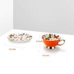 Butterfly Fine Bone China Coffee Mug and Saucer