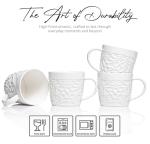 Set of 4 Nature-Inspired 16 Oz Ceramic Mugs