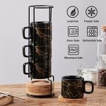 LUKA Stackable Porcelain Espresso Cup Set of 4