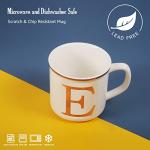 Personalized Monogram Coffee Mug with Golden Initial