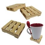 Udara Wood Pallet Coasters - Set of 4
