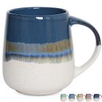 Extra Large Deep Blue Ceramic Coffee Mug, 23 Oz