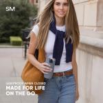 Modern Insulated Travel Mug with Flip Lid - 16oz