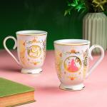 Glinda Mug - Pink & Gold Ceramic for Fans