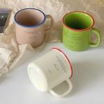 Minimalist White Coffee Mug with Text Design