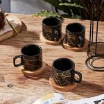 LUKA Stackable Porcelain Espresso Cup Set of 4