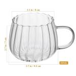 Cute Clear Pumpkin Coffee Mug for Halloween