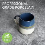 Extra Large Deep Blue Ceramic Coffee Mug, 23 Oz