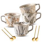 Noevany 11 oz Ceramic Mugs Set of 4