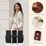 Teacher Tote Bag with Cup Holder for Work