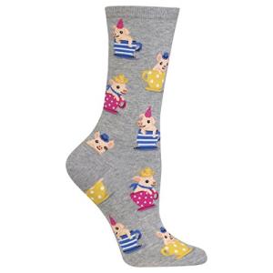 Tea Cup Pig Pattern Women's Crew Socks