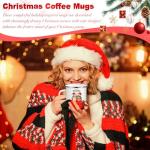 12 Pcs Christmas Coffee Mugs with Santa & Snowman