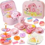 Lajeje Pink Barn Tea Party Set for Kids