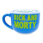 Rick and Morty Ceramic Soup Mug with Lid