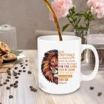 Inspirational Scripture Ceramic Mug for Men