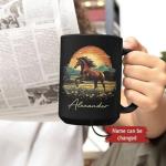 Personalized Horse Coffee Mug - Nature Inspired Design