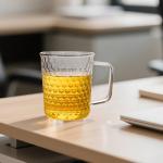 Clear Glass Coffee Cups - 20 Oz, 2-Pack