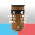 Teak Wood Insulated Travel Coffee Tumbler 12oz