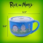Rick and Morty Ceramic Soup Mug with Lid