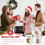 12 Pcs Christmas Coffee Mugs with Santa & Snowman