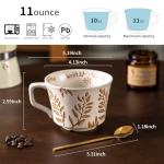 Noevany 11 oz Ceramic Mugs Set of 4