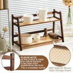 Bamboo 2-Tier Matcha Station Cup Stand