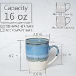 Bosmarlin 16 Oz Ceramic Tea Cup with Infuser