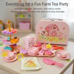 Lajeje Pink Barn Tea Party Set for Kids