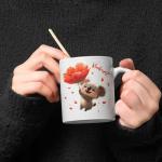 Custom Koala Poppy Flower Ceramic Mug