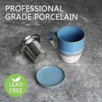 Bosmarlin 16 Oz Ceramic Tea Cup with Infuser