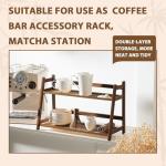Bamboo 2-Tier Matcha Station Cup Stand
