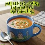 Rick and Morty Ceramic Soup Mug with Lid