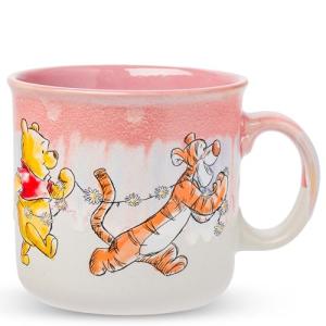 Silver Buffalo Winnie the Pooh Featuring Piglet, Tigger, and Eeyore Reactive Glaze Ceramic Camper Mug, 20 Ounces