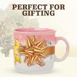 Silver Buffalo Winnie the Pooh Featuring Piglet, Tigger, and Eeyore Reactive Glaze Ceramic Camper Mug, 20 Ounces