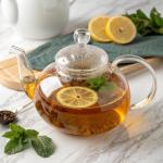 Tiesta Tea - Ginger Citrus Herbal Loose Leaf Tea, Lemon Ginger with Mint and Chamomile, Caffeine-Free, Hot or Iced, Refillable Tin, Makes Up to 50 Cups, 3 Ounce