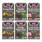 Yogi Tea Holiday Variety Sampler - 16 Bags per Pack (6 Packs) - Holiday Sampler - Includes 2 Vanilla Peppermint, 2 Orange Clove & 2 Cranberry Spice Positive Energy - Seasonal Tea Sampler Set
