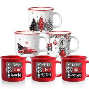 Christmas Coffee Mug Set of 6 – Festive Designs