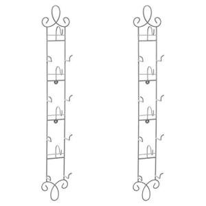 2-Pack Wall-Mounted Tea Cup and Saucer Rack