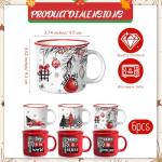 Christmas Coffee Mug Set of 6 – Festive Designs